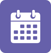 Calendar Icon with Purple Background